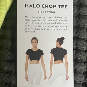 Neon Yellow Alo Yoga Halo Crop Tee